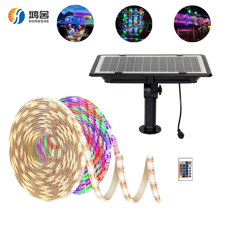 New Arrival Portable Greenest Amazon Solar LED Strip Lamps Outdoor Christmas Decorative Camping Party Lights