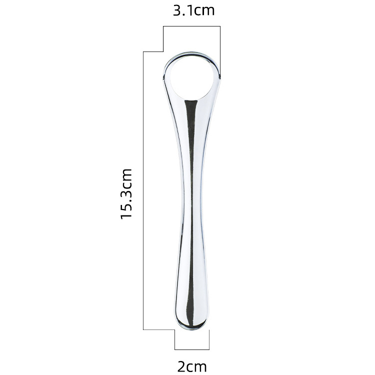 2023 Wholesale Tongue Scraper Oral Hygiene Remover Stainless Steel Tongue Cleaner With Metal Case