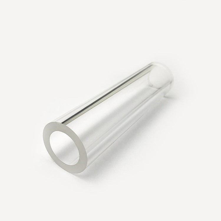 Clear Round Fused Silica Glass Tube Clear Quartz Glass Tube Borosilicate Clear Glass Bubble Pipe