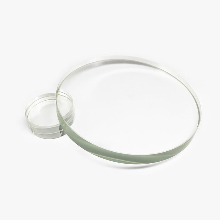 Aohong round viewing lens transparent borosilicate glass disk