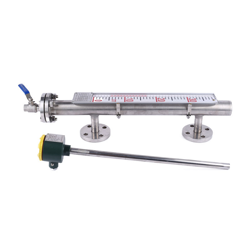 High temperature and high pressure resistance pp magnetic float level meter remote magnetic flip plate level meter