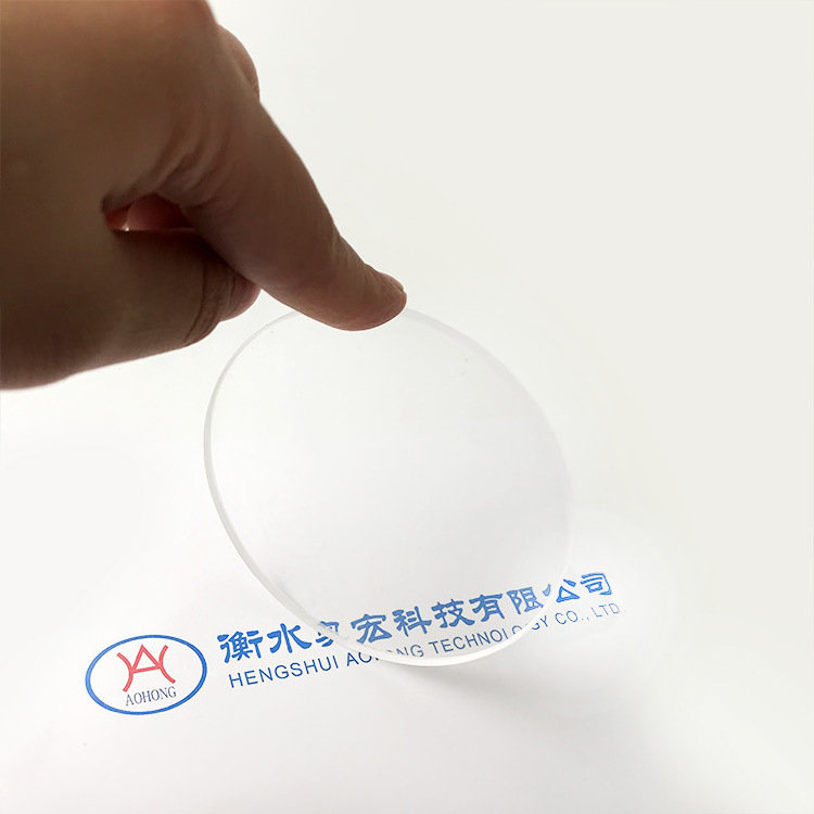 high quality high temperature pressure round quartz glass sheet