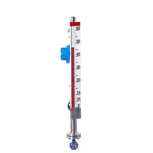 High temperature and high pressure resistance pp magnetic float level meter remote magnetic flip plate level meter