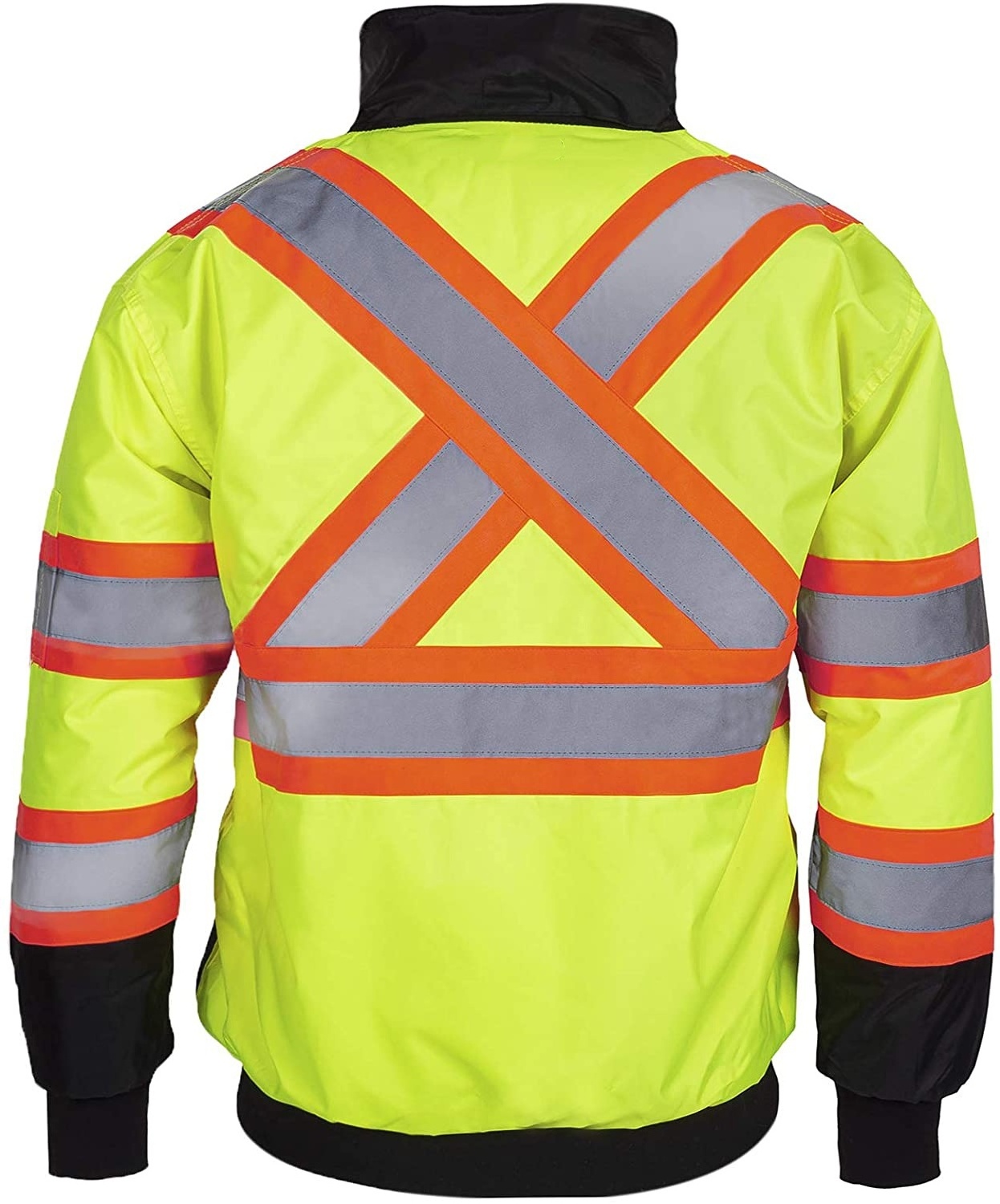 Custom Design High Visibility Reflective Safety Bomber Jacket Waterproof Hi Vis Safety Jacket for Men