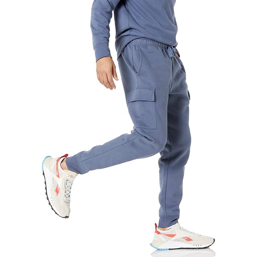 OEM Fashion Men's Cargo Fleece Jogger Sweatpants Casual Streetwear Style Multi pocket Sweatpants