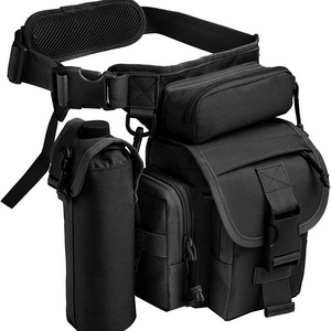 Waterproof Tactical Drop Leg Pouch Bag Cross Over Leg Cross Over Leg Rig Outdoor Bike Cycling Hiking Thigh Bag