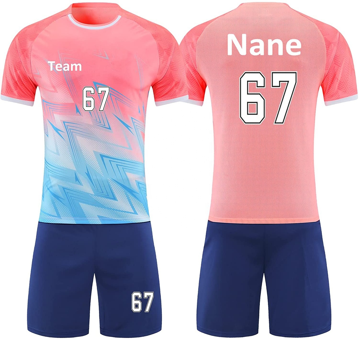 Wholesale High Quality Sublimated Soccer Jerseys Shot Set Sports Team Uniforms Personalized Soccer Uniforms for Men Women