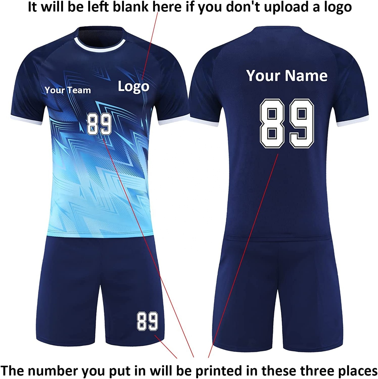 Wholesale High Quality Sublimated Soccer Jerseys Shot Set Sports Team Uniforms Personalized Soccer Uniforms for Men Women