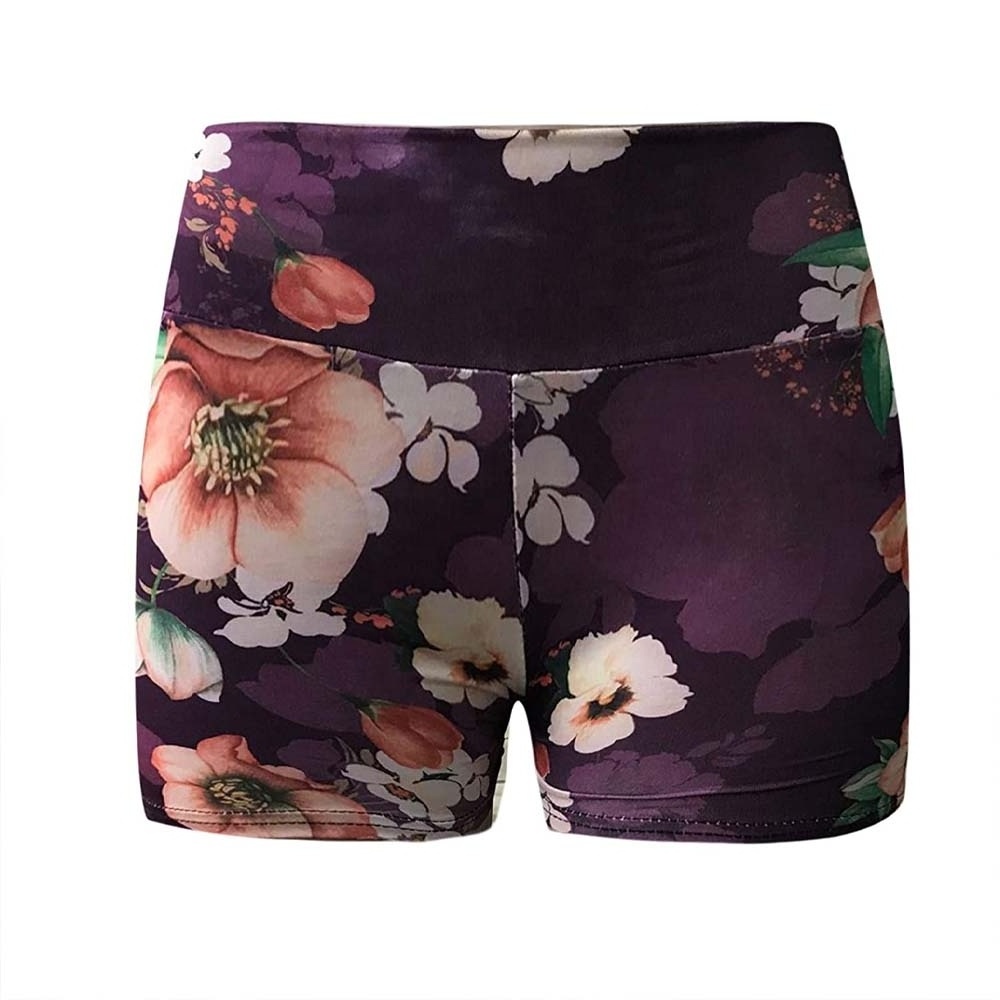 Fully Sublimated Ladies Workout Shorts Scrunch Butt Booty Shorts High Waist Yoga Gym Shorts