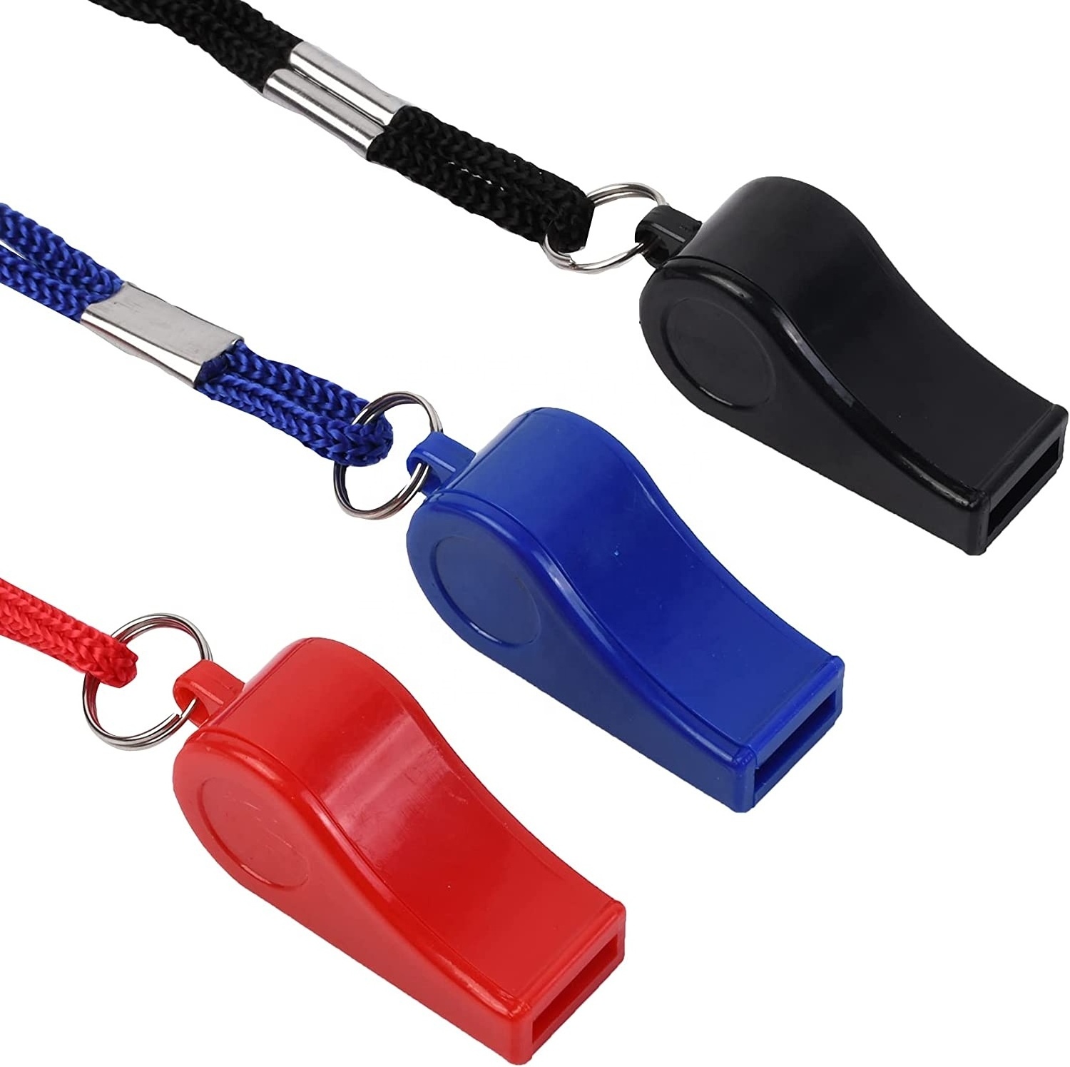 Whistle with Lanyard for Coaches Referees Training Outdoor Camping Dog Whistle Emergency Survival Sporting Goods