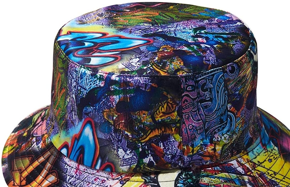 Sublimated Bucket Hat for Men Women Packable Reversible Printed Sun Hats Fisherman Outdoor Summer Travel Hiking Beach Hats