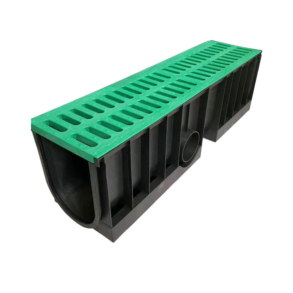 Resin concrete gutter rainwater drainage channel polymer concrete drainage channel