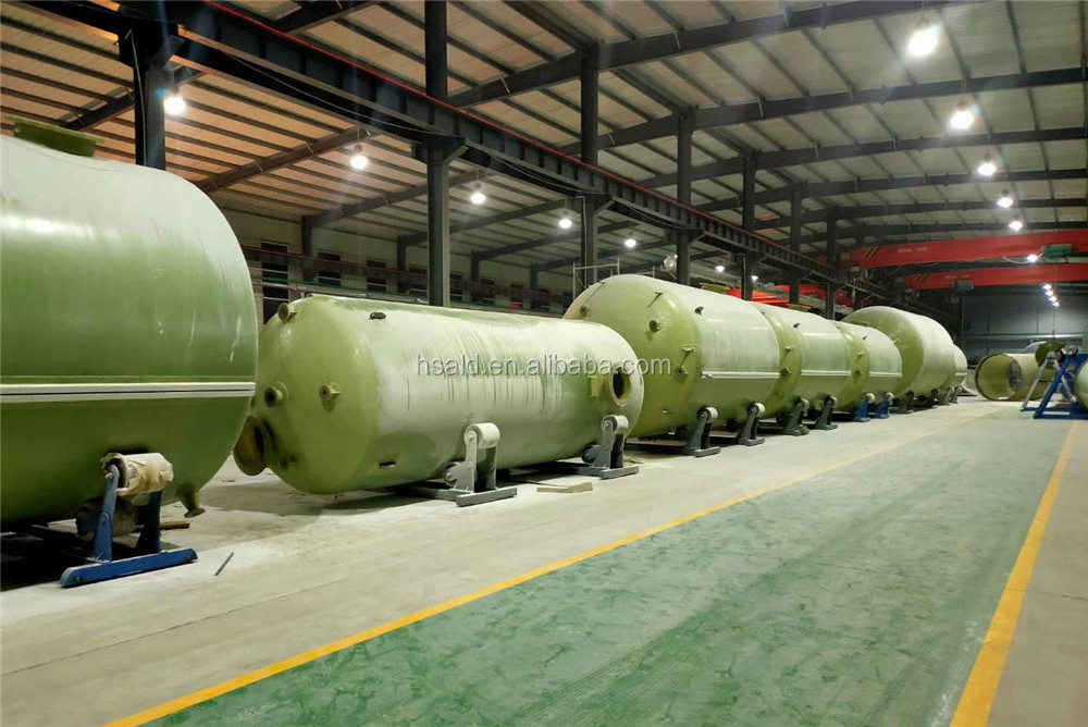 FRP fiberglass storage tank Concentrate Brine Tank HCl Tank