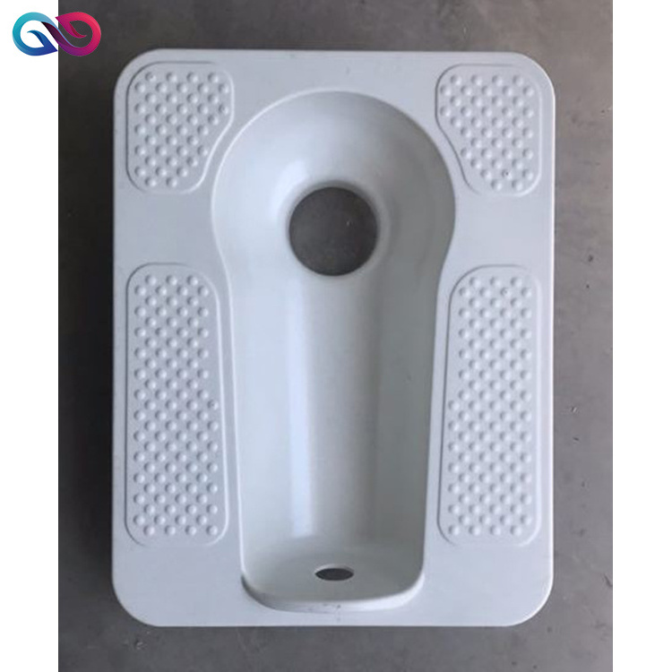 SMC Squatting Pan FRP GRP Fiberglass Composite Toilet WC Squat Pan Infragile Squatting Pan