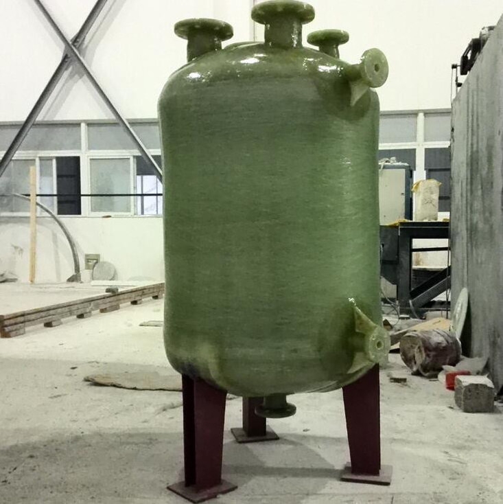 Frp fiberglass sulfuric acid H2SO4 storage tank or vessel 500 m3 tank