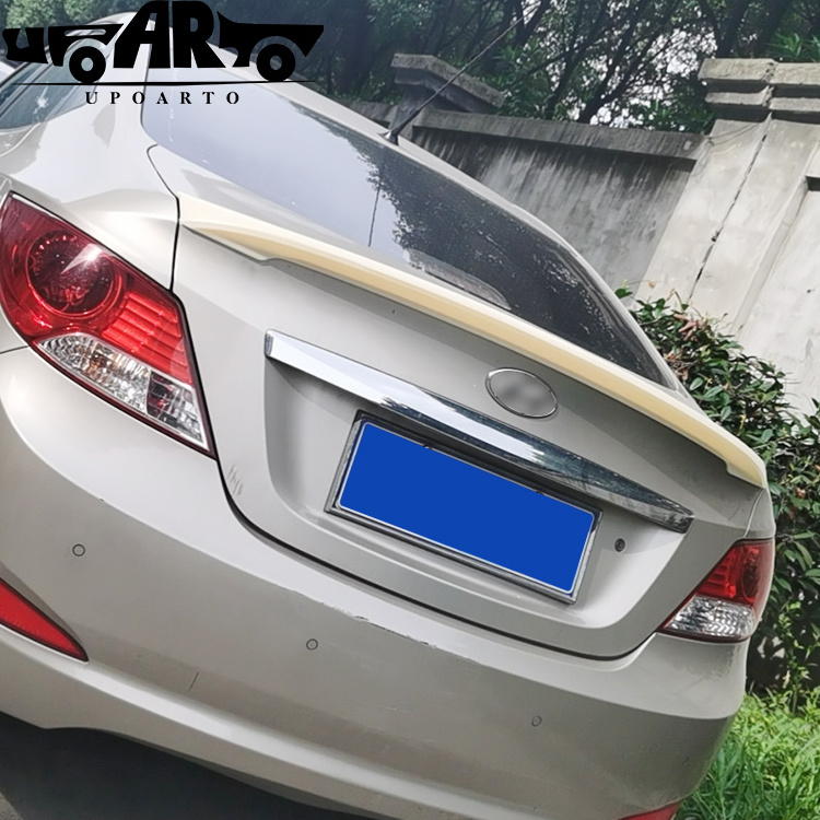 Modified Car Accessories ABS Plastic Carbon Fiber Rear Tail Spoiler For Hyundai Accent 2010 2011 2012 2013 2014 2015 2016