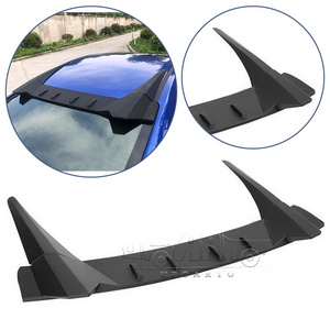 China Automobile Accessories Parts ABS Carbon Fiber Type R Style Rear Window Roof Wing Spoiler For Honda 9th Civic 2012-2015