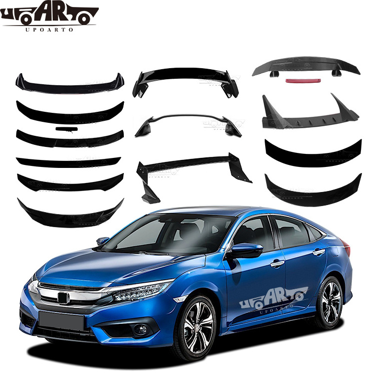 Exterior Accessories Include Rear Roof Wing Spoiler For Honda Civic 10th Generation Sedan Hatchback 2016-2021