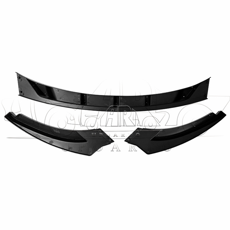 Modified Auto Accessories ABS Carbon Fiber 3 Sections Replacement Front Bumper Lip Splitter For VW Golf 5 MK5 GTI