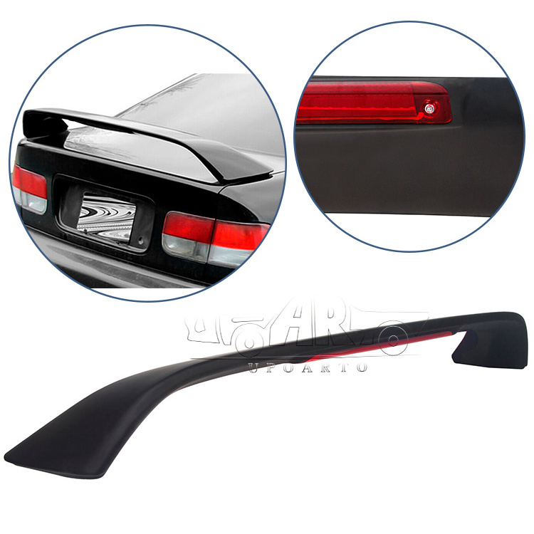 New Released Automotive Parts ABS Carbon Fiber Brake Light Lamp Rear Boot Wing Lip Spoiler For Honda Civic Coupe 6th 1996-2000