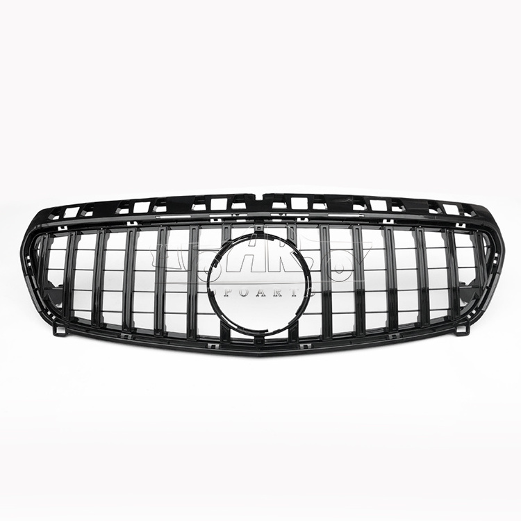 Hongsheng Front Grille Lights Trim Car Replacement Led Bumper Grill Black Silver