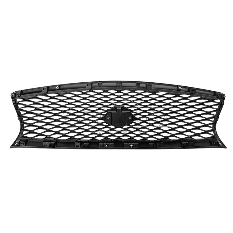 Modification Car Parts Auto Parts ABS Plastic Black No Emblem Front Grille Trim For Infiniti Q50 2014 2015 2016 2017