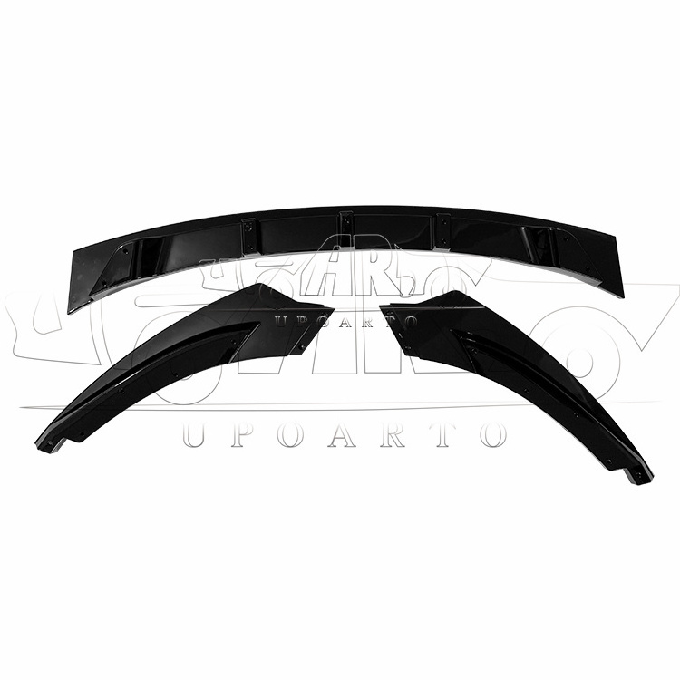 Modified Auto Accessories ABS Carbon Fiber 3 Sections Replacement Front Bumper Lip Splitter For VW Golf 5 MK5 GTI