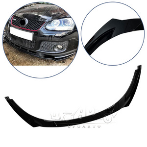 Modified Auto Accessories ABS Carbon Fiber 3 Sections Replacement Front Bumper Lip Splitter For VW Golf 5 MK5 GTI