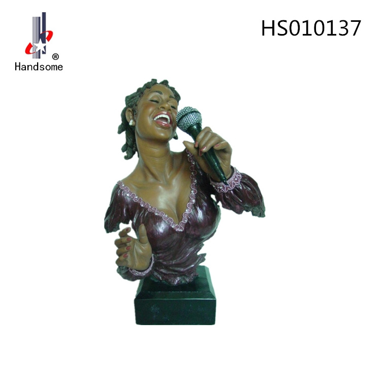 20 Inch Resin Black Band Musician Statues Jazz Figurines Suitable for Home Shoe Cabinet TV Cabinet