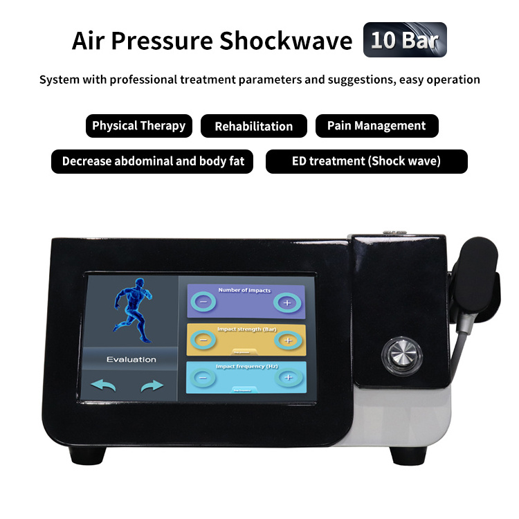 Factory price portable home use focused shockwave with tab therapy machine/equipment price