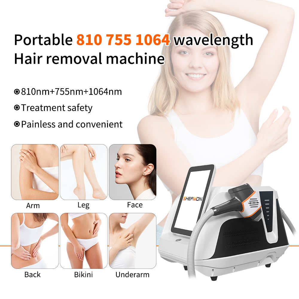 Hot Sale Portable Professional Machine Laser 808nm Hair Removal Beauty Equipment Painless 810 Diode Laser Hair Removal Machine