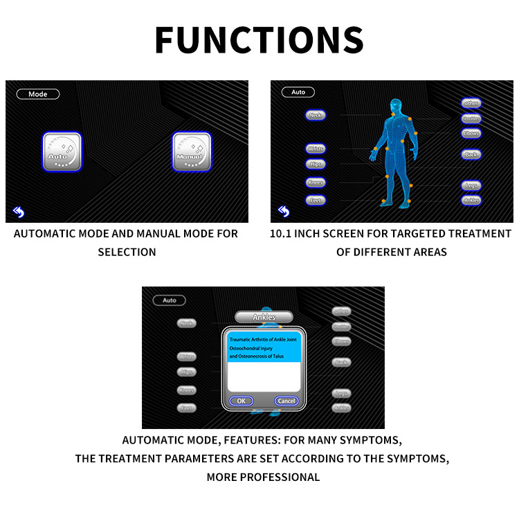 Factory price portable home use focused shockwave with tab therapy machine/equipment price