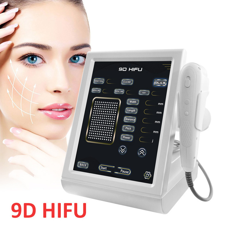 5 In 1 Face Lifting Machine Facial Y Corporal Smas Lift 9D Hifu Machine With Rf Liposonic Vaginal Vmax Cartridges