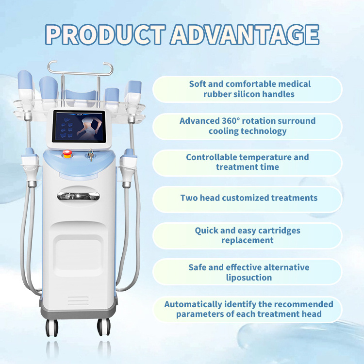 Professional 2023 Slimming machine cryo machine 7 handle coolsculption cryo lose weight 360 degree fat freezing