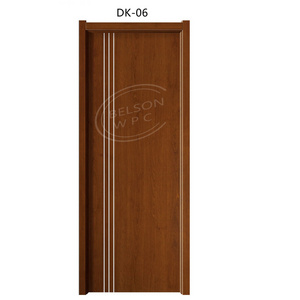 Manufacturer Latest Design Interior Modern WPC Bedroom Door Internal Room Door Design Modern Interior Wooden Door