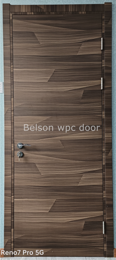 Simple Design Soundproof Interior Wood Plastic Composited Apartment WPC Door Panels