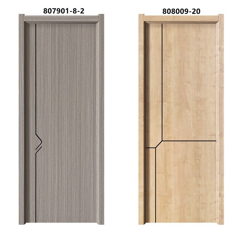 Huangshan Belson Wholesale Prices Flush WPC Interior 100% Waterproof Door WPC Swing Door For House