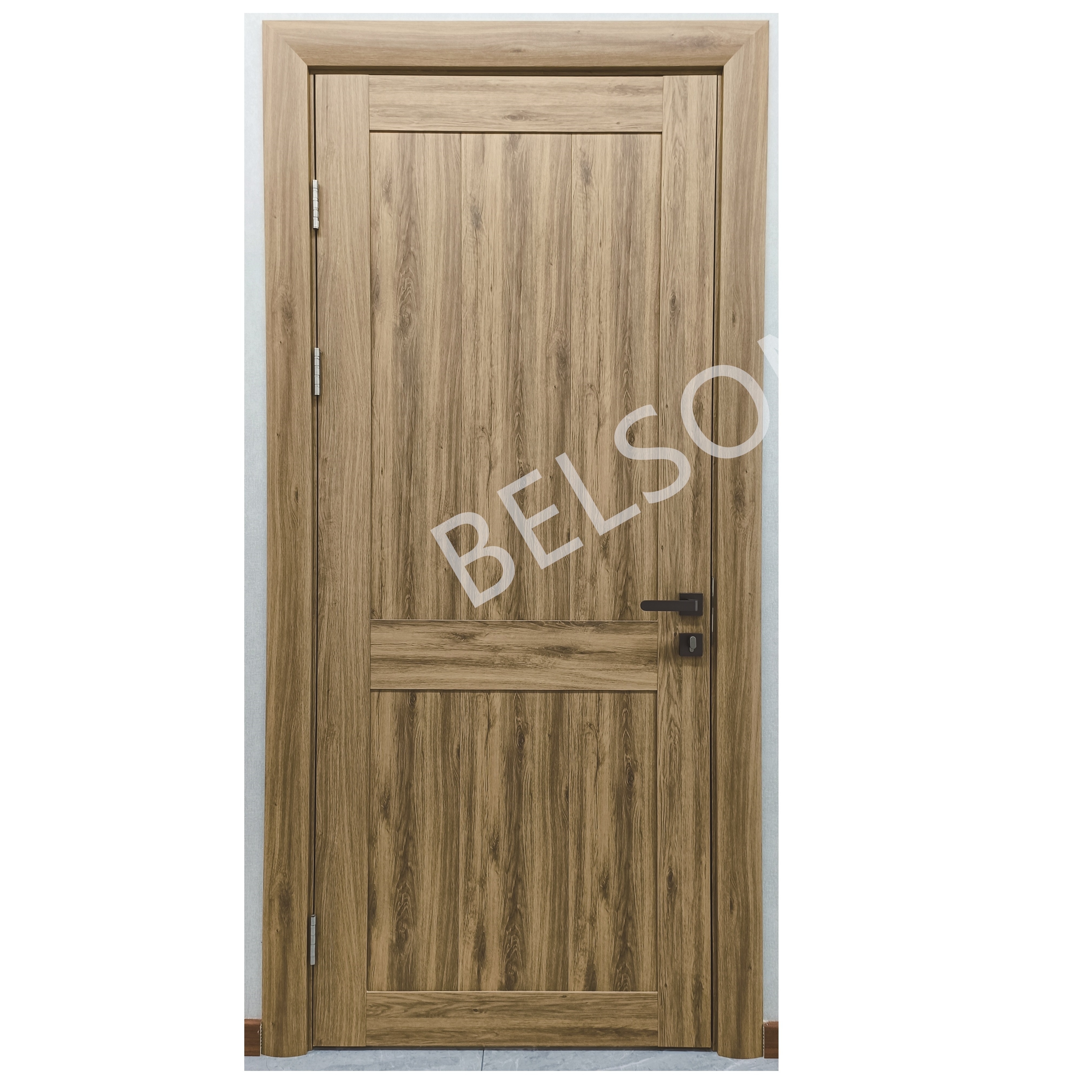 Cheap Price Waterproof Wood Plastic Composite Door Interior Room Wooden Panel WPC Doors with Door Frame