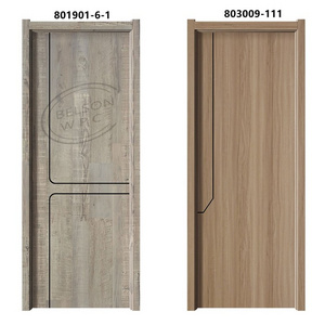 Huangshan Belson Wholesale Prices Flush WPC Interior 100% Waterproof Door WPC Swing Door For House