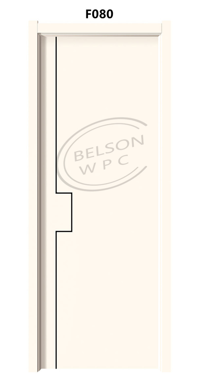 Huangshan Belson Wholesale Prices Flush WPC Interior 100% Waterproof Door WPC Swing Door For House