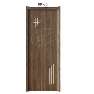 Chinese Manufacturer Interior Wooden Door WPC Waterproof Soundproof Door For Home