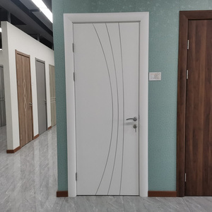 Simple Design Soundproof Interior Wood Plastic Composited Apartment WPC Door Panels