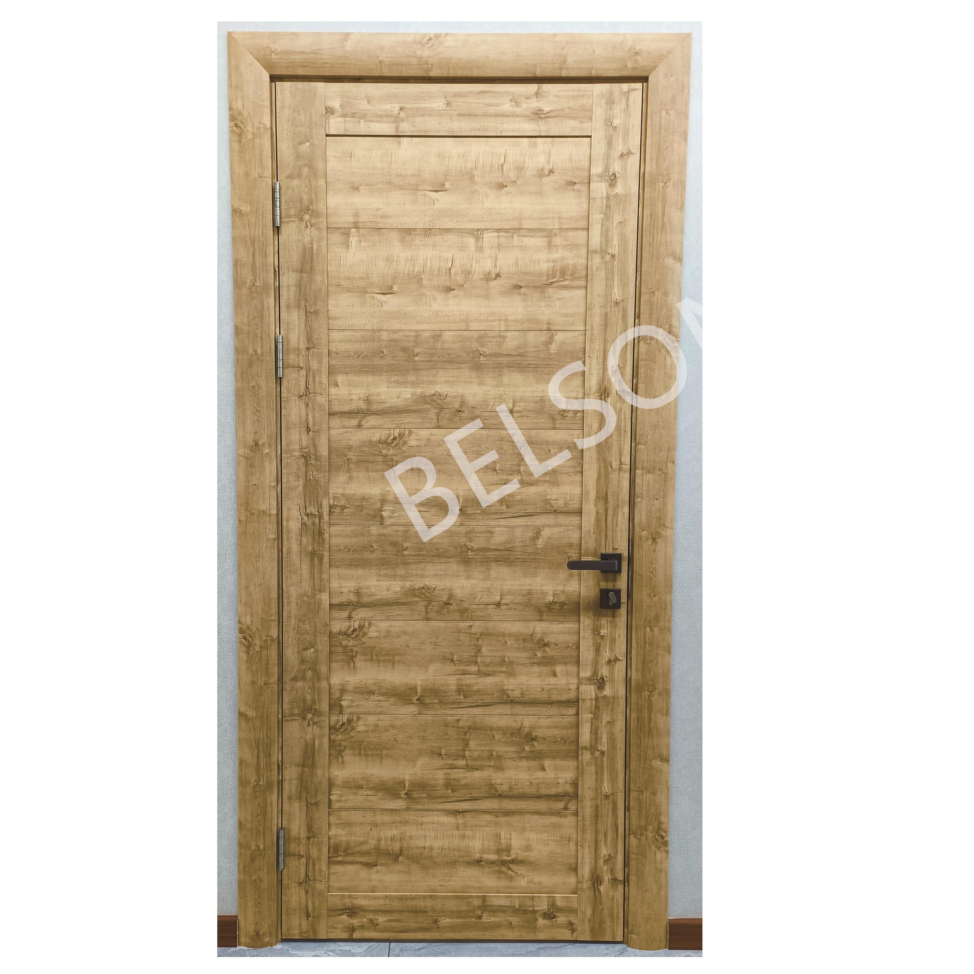 Cheap Price Waterproof Wood Plastic Composite Door Interior Room Wooden Panel WPC Doors with Door Frame