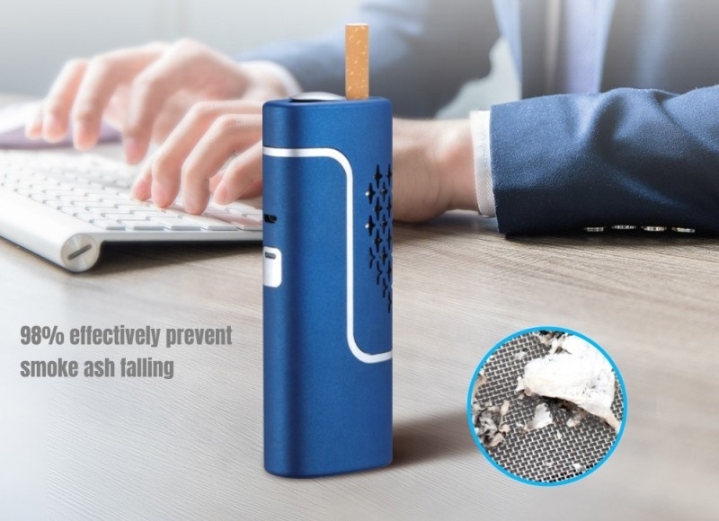 BETTER Portable handheld personal pocket ashtray with usb rechargeable lighter