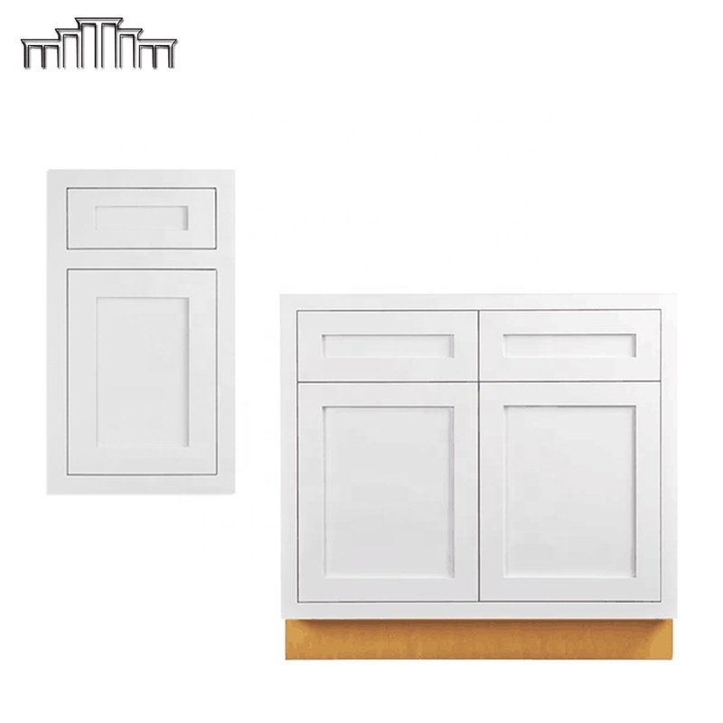 OEM Factory Price Cabinetry Automation Production Natural Wood Dovetail Drawer Inset Sink Door Base Kitchen Cabinets