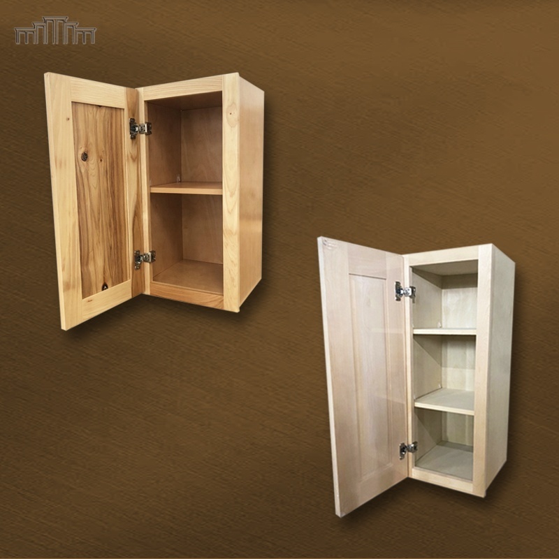 OEM Professional Cabinetry Manufacturer Wholesale RTA Solid Birch Hickory Wood Kitchen Wall Cabinets Upper Mounted Pantry