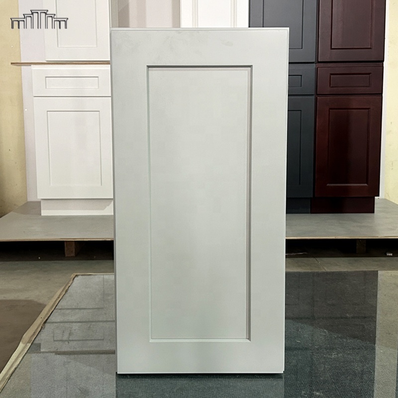 Vietnam Factory Export USA Warehouse Stock Wholesale Single Shaker Door Wood Paint Kitchen Wall Cabinets With UV Plywood Carcass