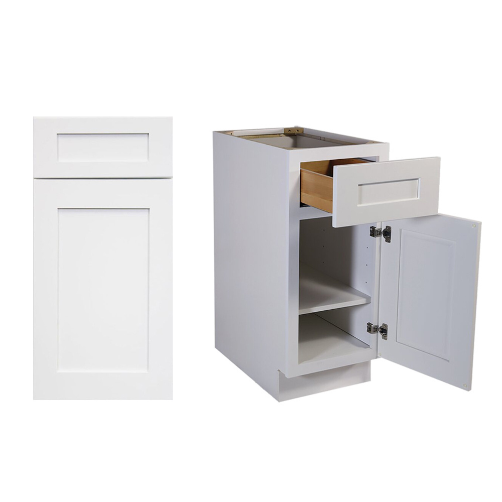 American Solid Wooden RTA White Shaker Kitchen Cabinet Made In Vietnam