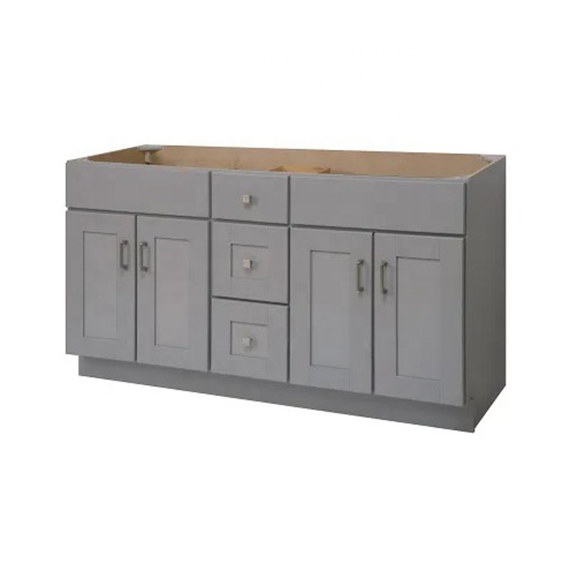 American Standard Size Wholesale RTA Shaker White Wood 36 Inch Bathroom Vanity Made In Vietnam