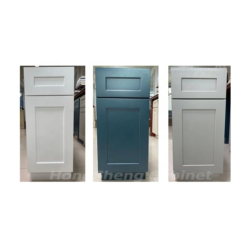 Solid Wood Cabinet Door With Customized Color Shaker Style Kitchen Cabinet from Vietnam Factory